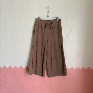Lululemon Brown Wide-Leg Cropped Pants